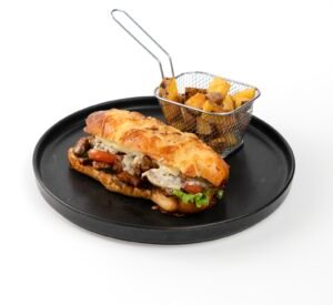 Pollo con champiñones