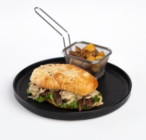 Bistec con champiñones