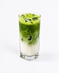 Iced matcha latte