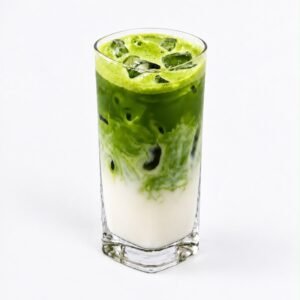 Iced matcha latte