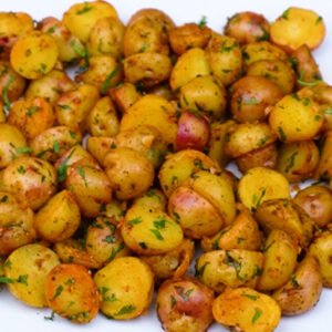 Porción de papas coctel