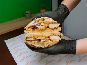 Sándwich de pavo horneado