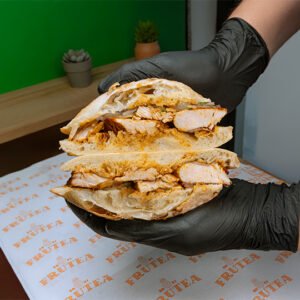 Sándwich de pavo horneado