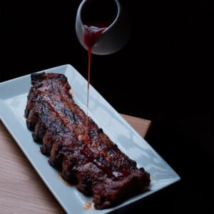 COSTILLA DE LOMO DE CERDO BBQ