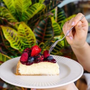 Cheesecake horneado de frutos rojos