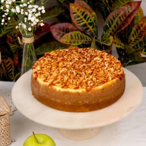 cheesecake de manzana y nueces mediano