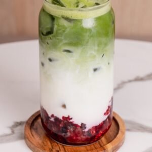 Berry's matcha latte