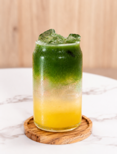 Orange matcha tonic