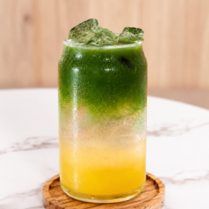 Orange matcha tonic
