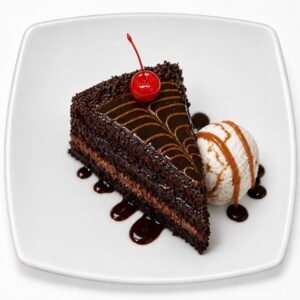 Torta chocolate con gelato
