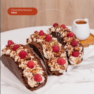 Chocoframbuesa taco