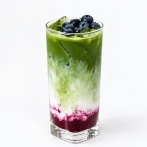 Iced berries matcha