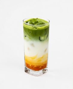 Iced mango matcha