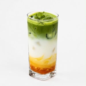 Iced mango matcha